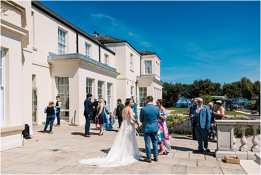 Uk beach wedding photographs