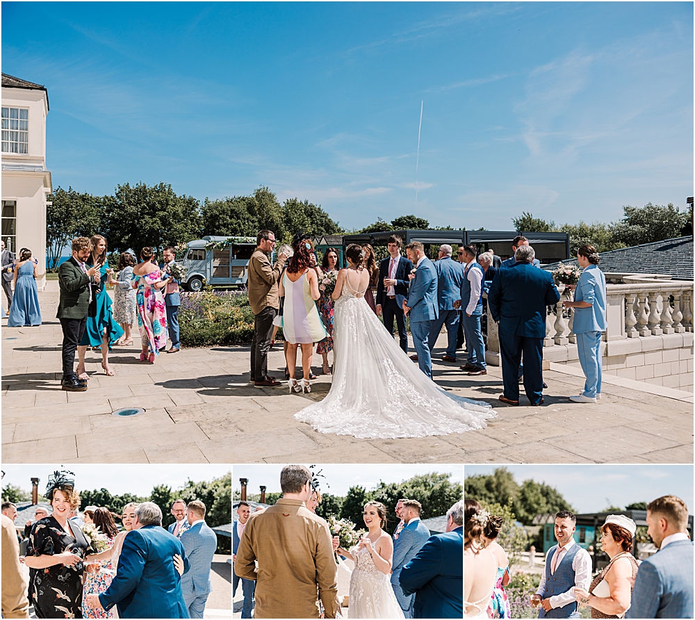 Uk beach wedding photographs