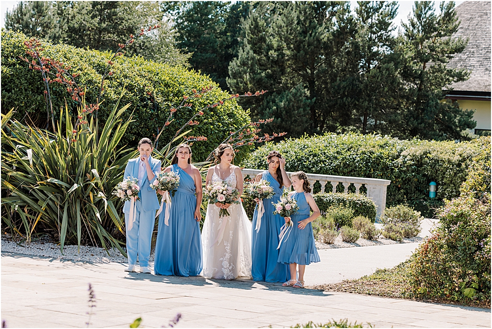 Uk beach wedding photographs