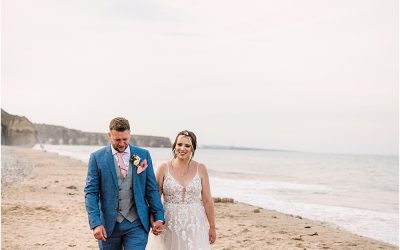 Seaham Hall Beach Wedding Photography | Roberta & Andy