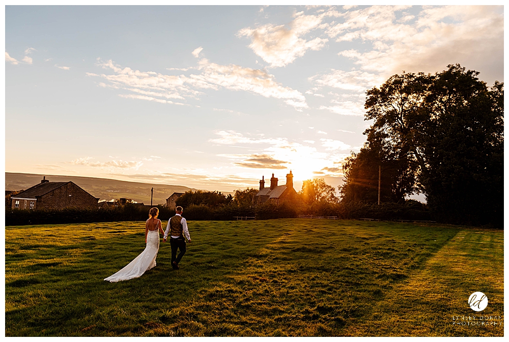 sunset wedding photography