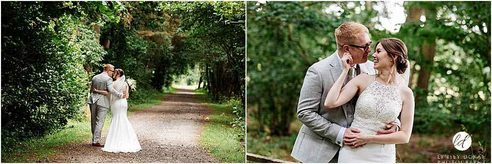 Relaxed wedding photographs at Sandburn Hall