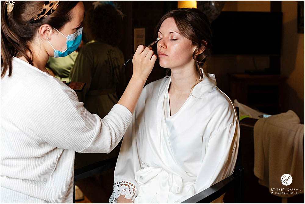 Bridal prep Griffon Forrest lodges York