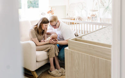 Natural, At-Home Newborn Photograpy Session | Amy & Luke