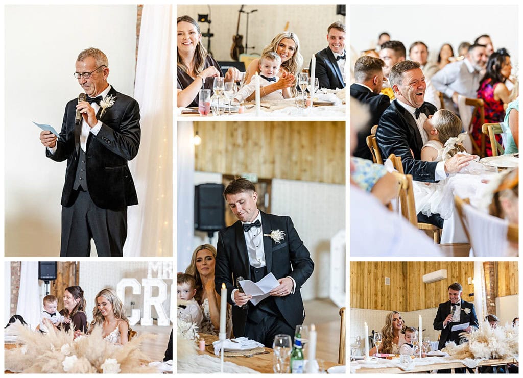 Speeches at an East Yorkshire wedding venue